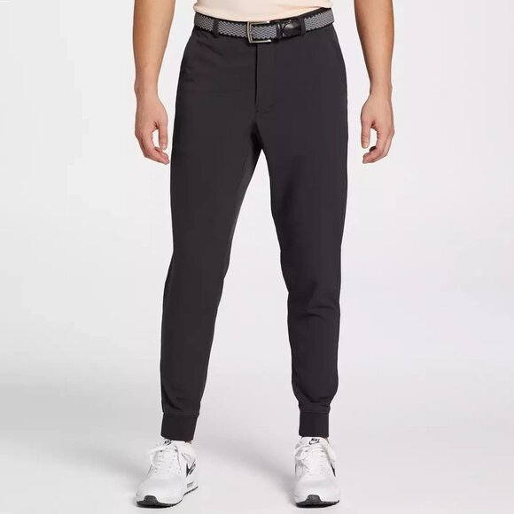 VRST Fairway Golf Tailored Joggers Pants Mens Size 40 Black Performance Pockets - Picture 1 of 11